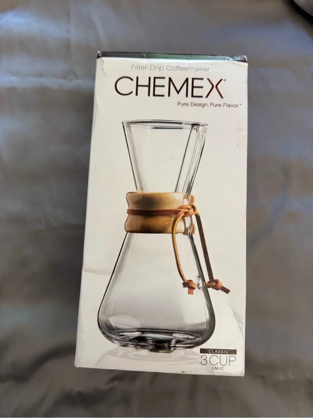 Chemex 3-Cup Classic Glass Pour Over Coffeemaker